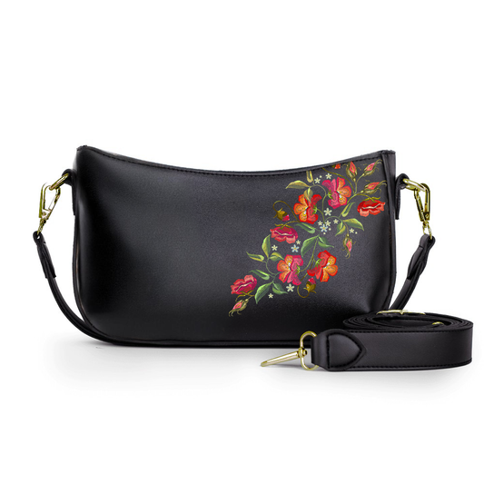 24-The Orange Roses Crossbody bags Black
