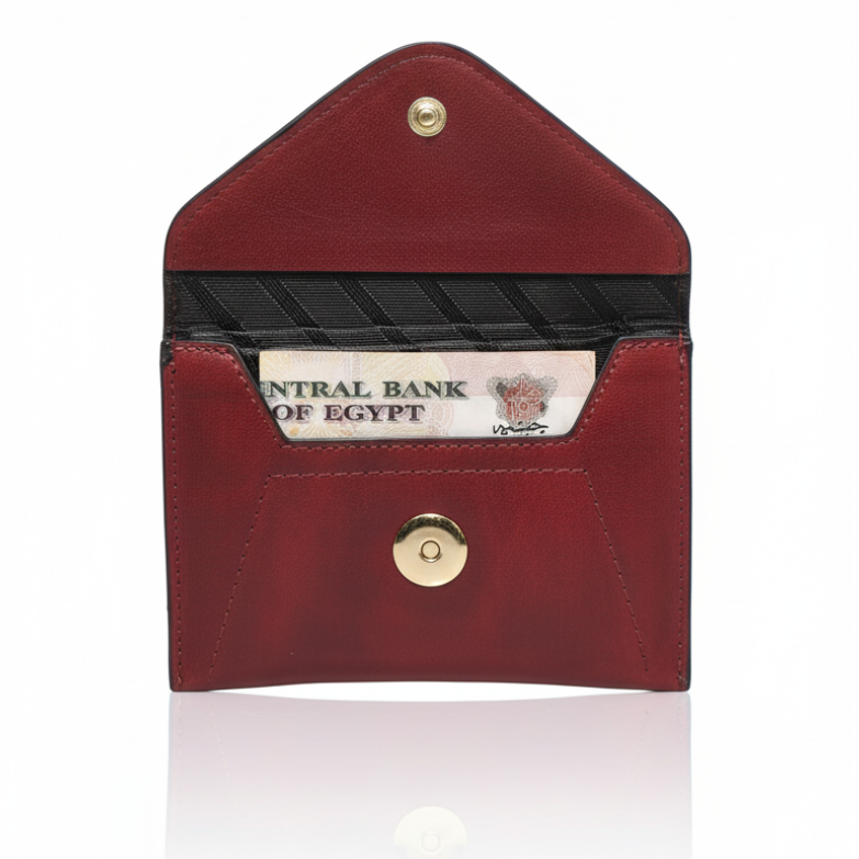 Middle Flip Wallet - BURGUNDY