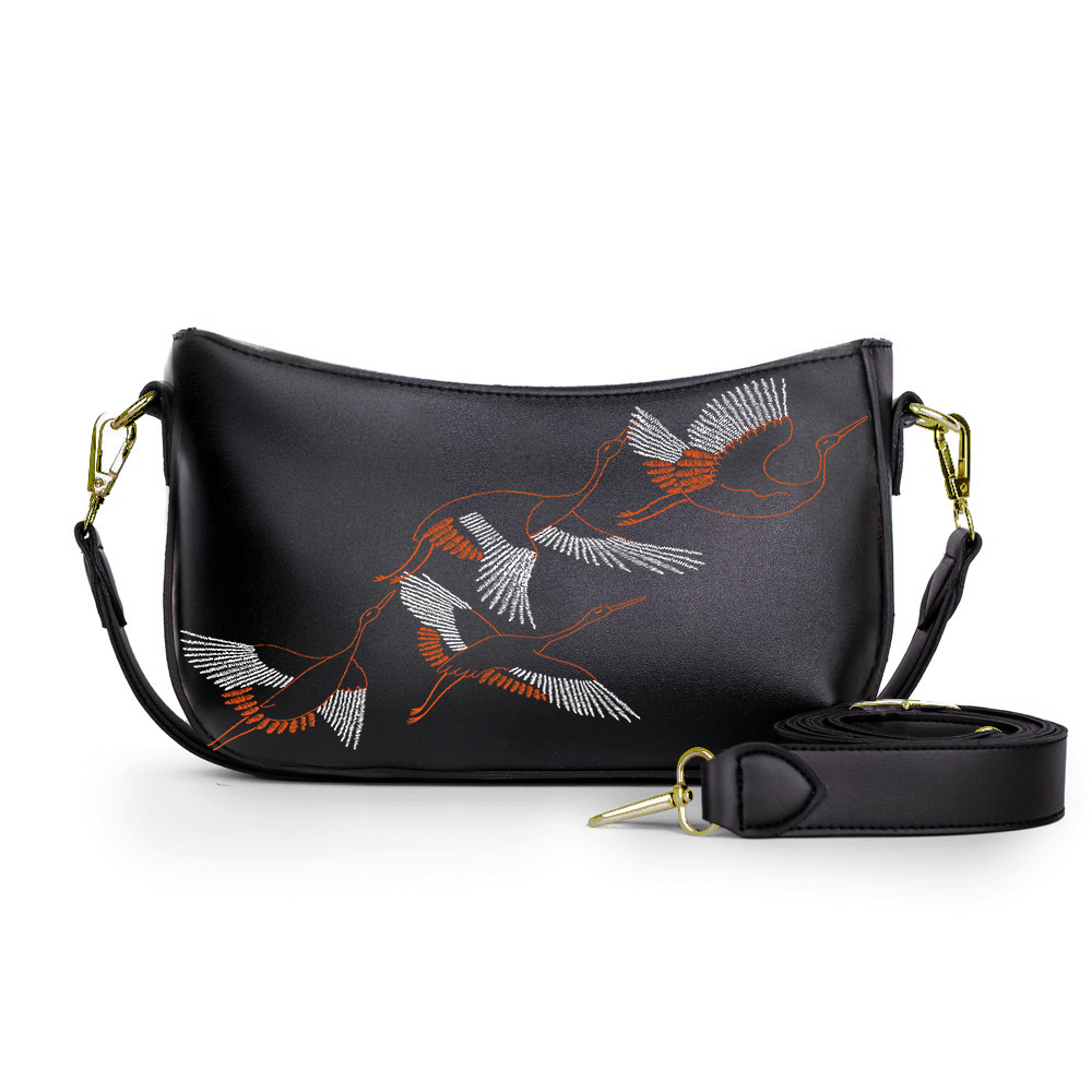 07-The White Bird Crossbody bags black