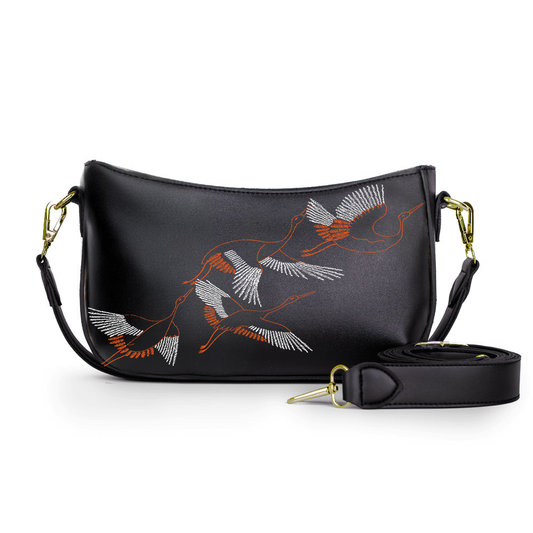 07-The White Bird Crossbody bags black