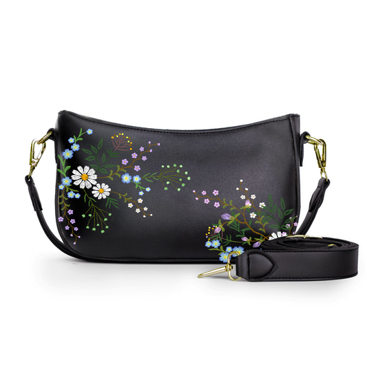 23-The Blue Roses Crossbody bags black