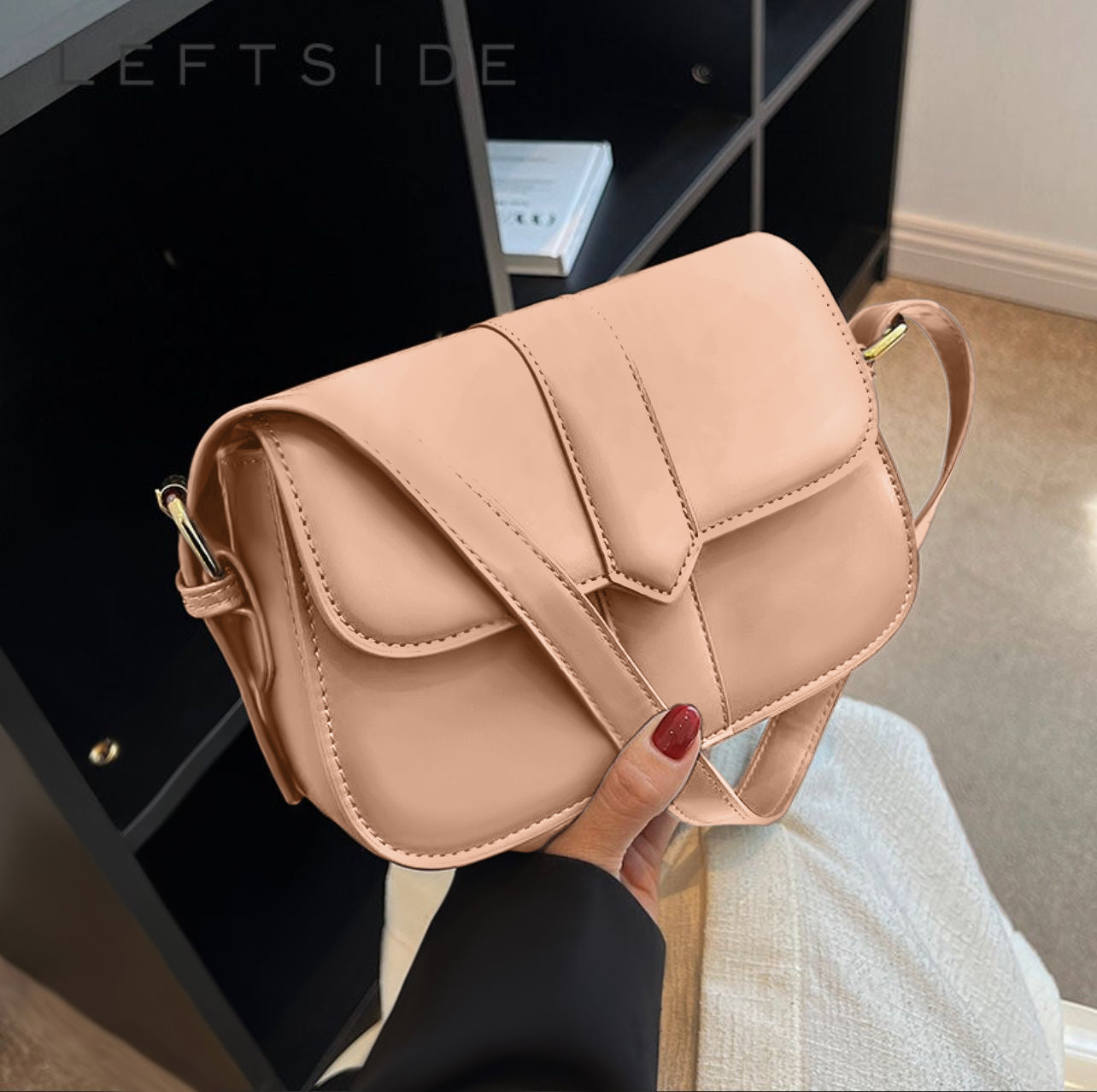 05-GlimmerGlow Mini CrossLeather Bag - kashmer