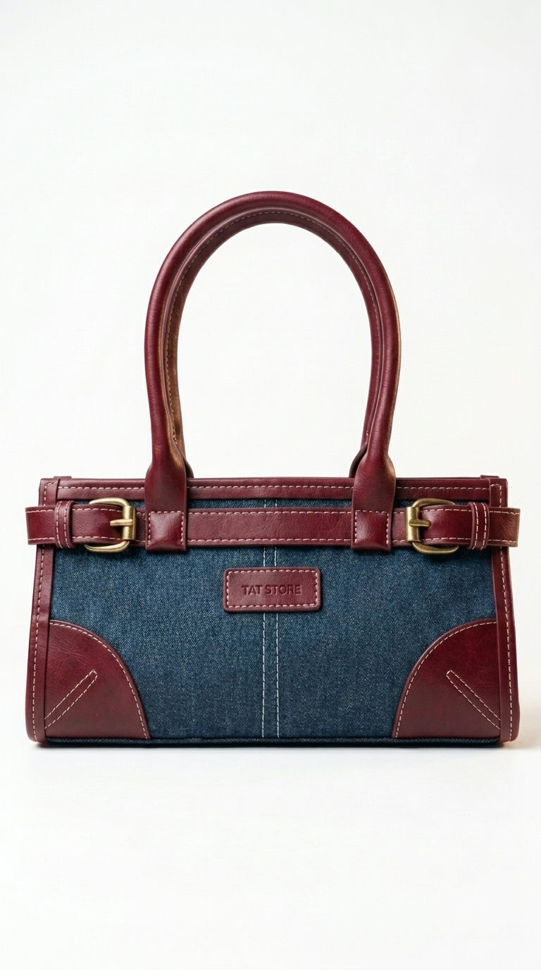 CÉLINEA Bag- Burgundy*JEANS ( pre order -10 days )