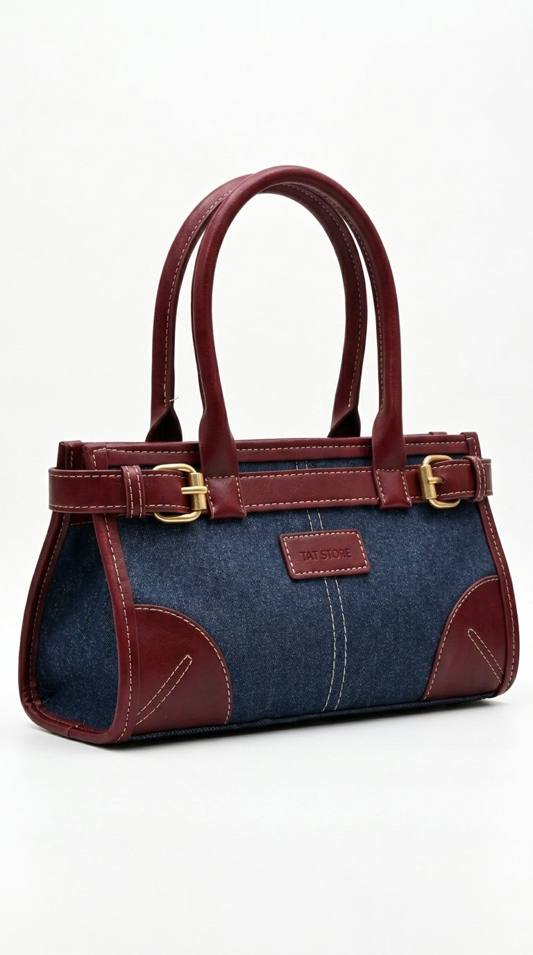 CÉLINEA Bag- Burgundy*JEANS ( pre order -10 days )