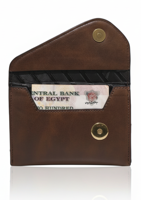 Side Flip Wallet- BROWN