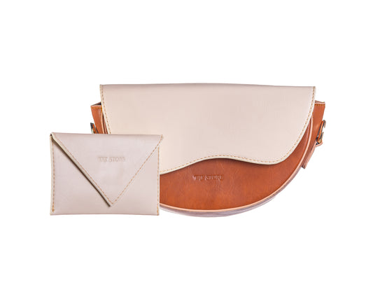 Luna – Crescent Mini Bag with Wallet - HAVAN*BEIGE