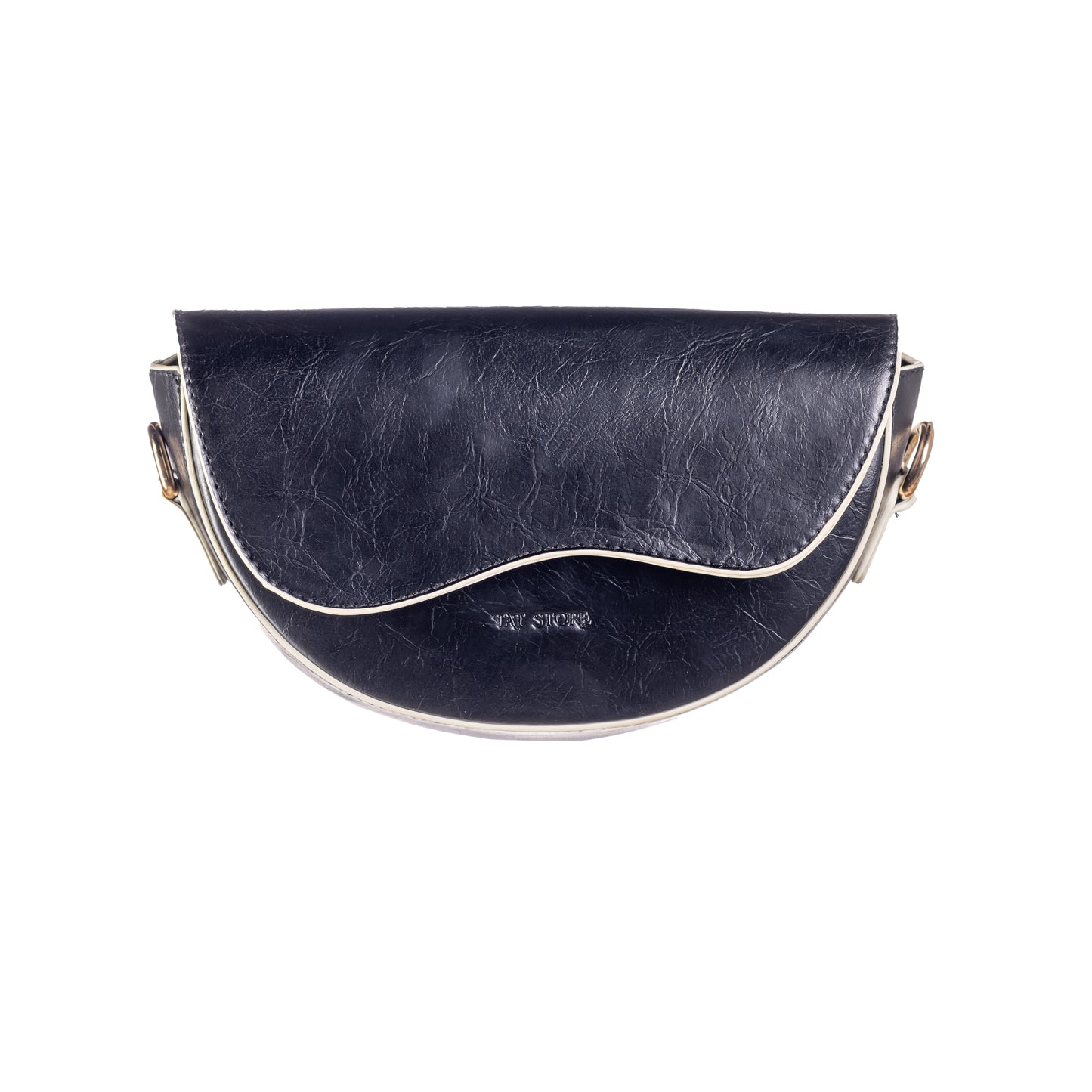 Luna – Crescent Mini Bag with Wallet - Black*BEIGE