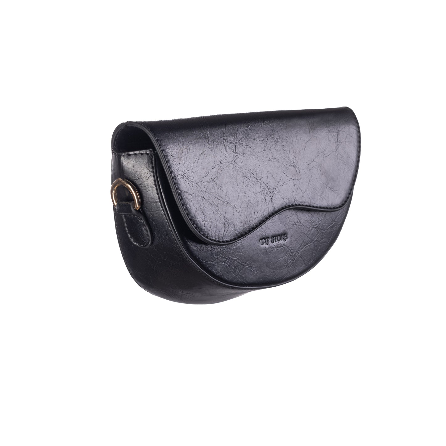 Luna – Crescent Mini Bag with Wallet - Black