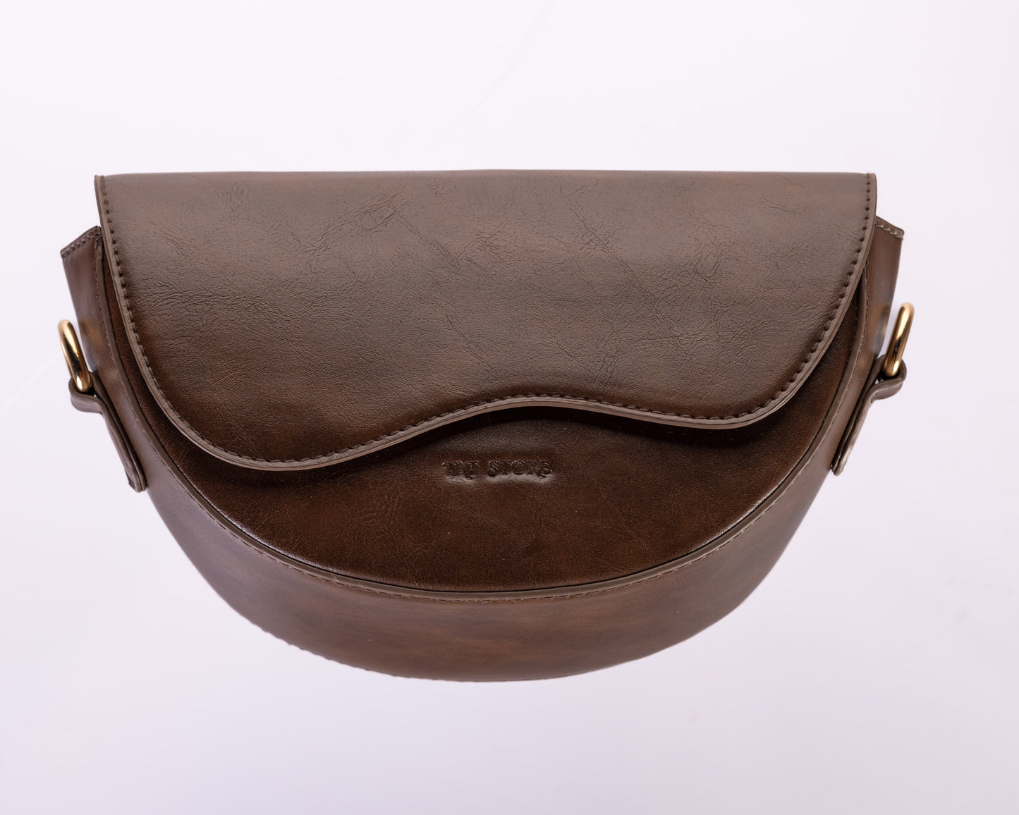 Luna – Crescent Mini Bag with Wallet - Brown