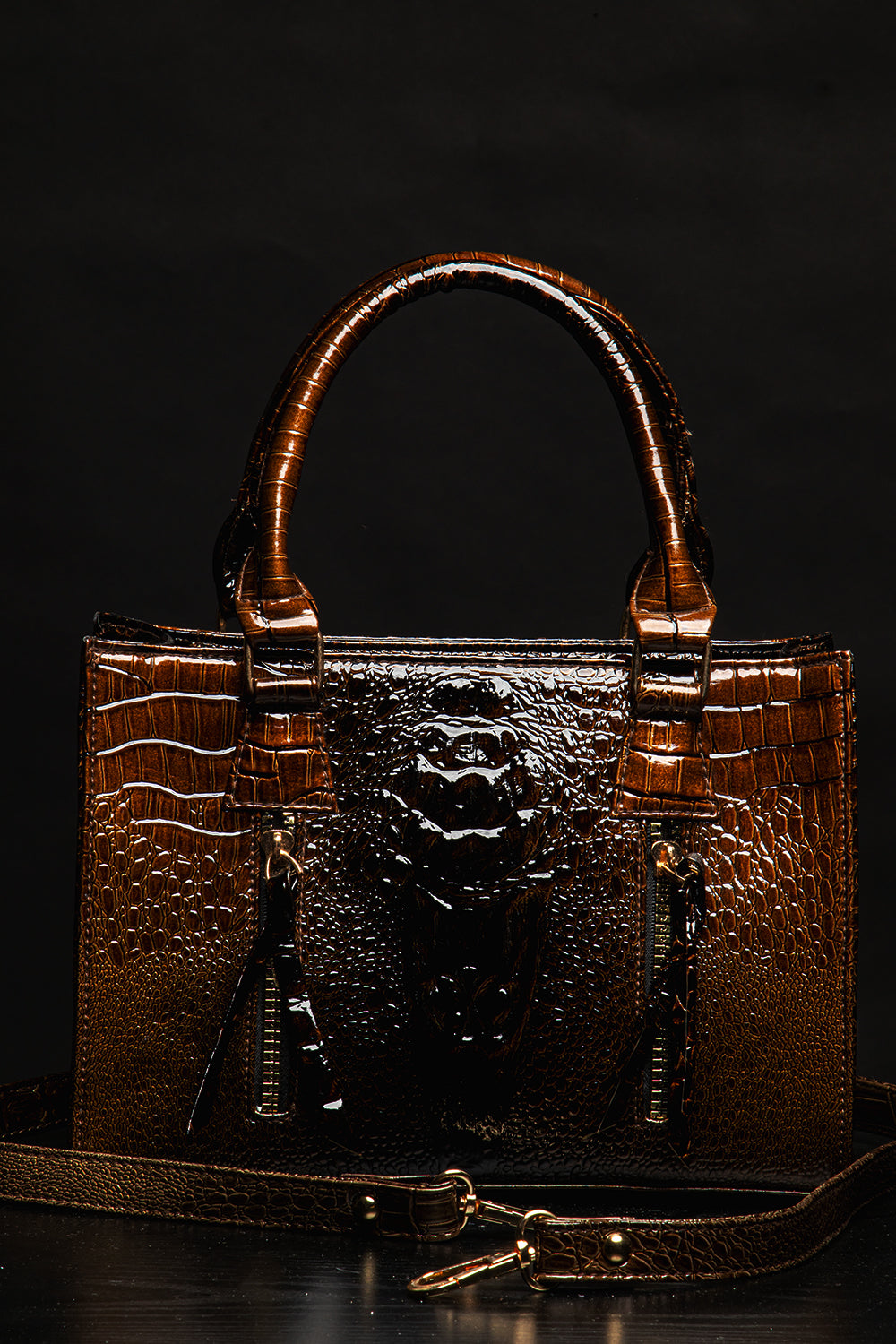 55-AMAZING LUXURY BAG -black & brown