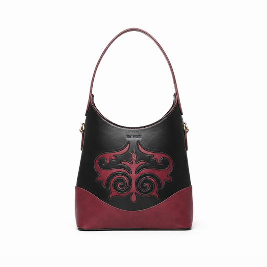 Ornella - black * burgandy