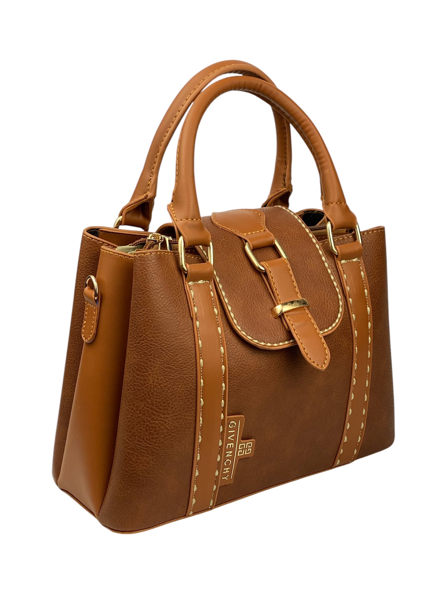 81 - LuxeLeather Cross-Hue Bag - havan 2