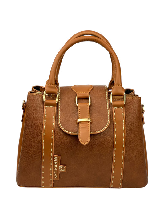 81 - LuxeLeather Cross-Hue Bag - havan 2