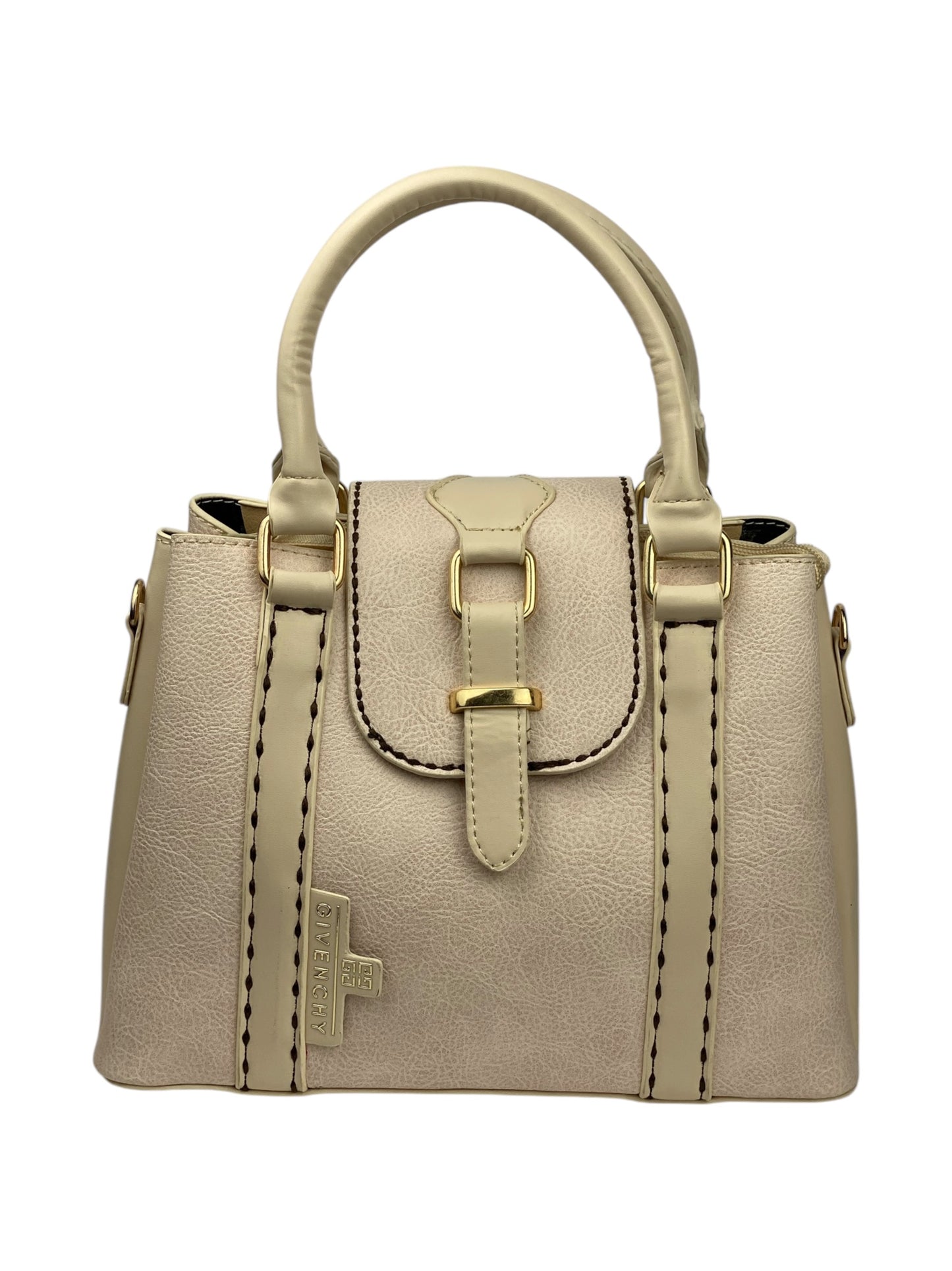 81 - LuxeLeather Cross-Hue Bag - beige 2