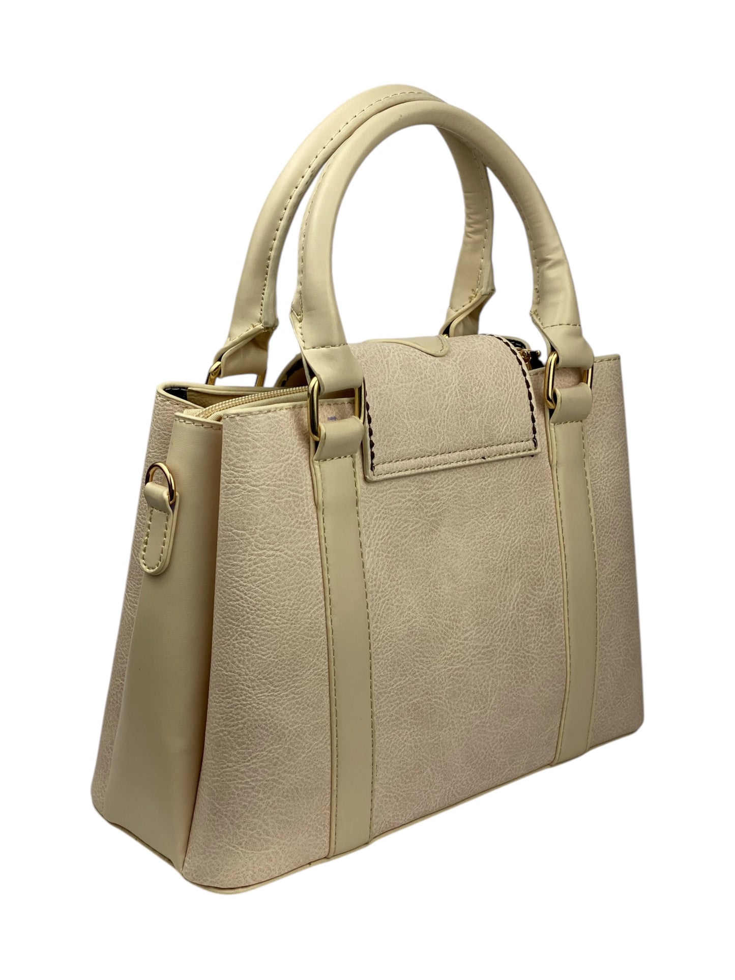 81 - LuxeLeather Cross-Hue Bag - beige 2