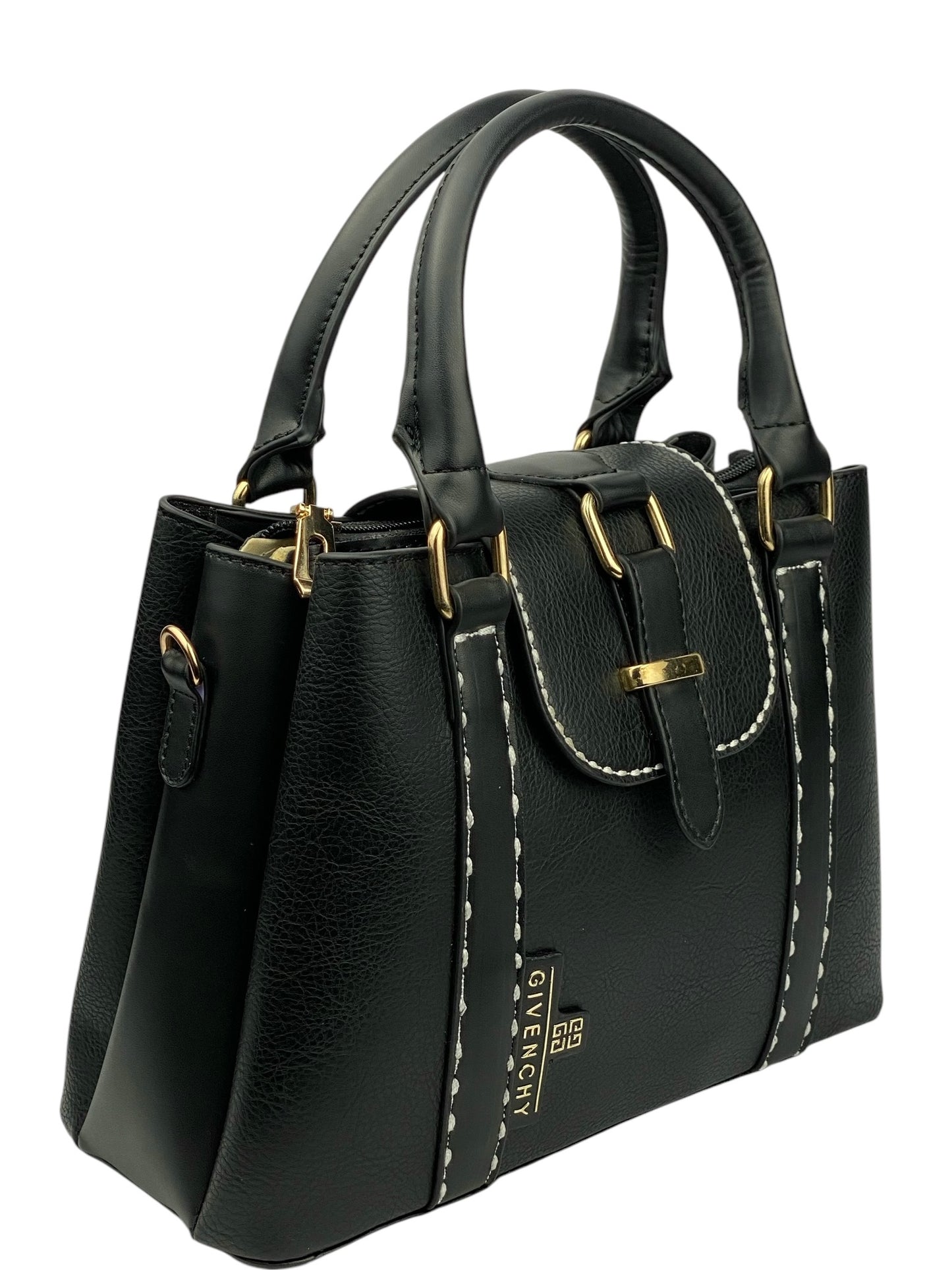 81 - LuxeLeather Cross-Hue Bag - black 2