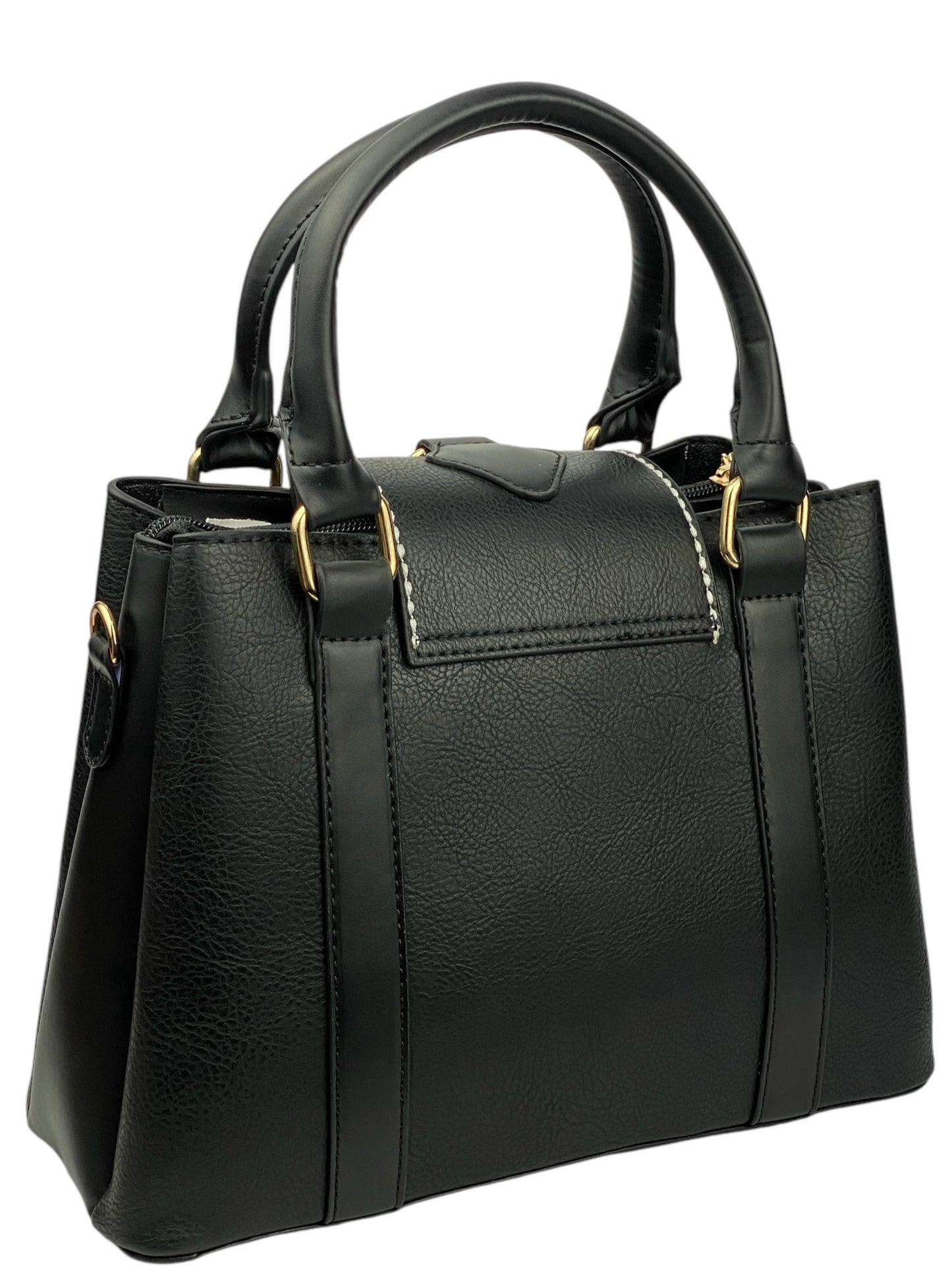 81 - LuxeLeather Cross-Hue Bag - black 2