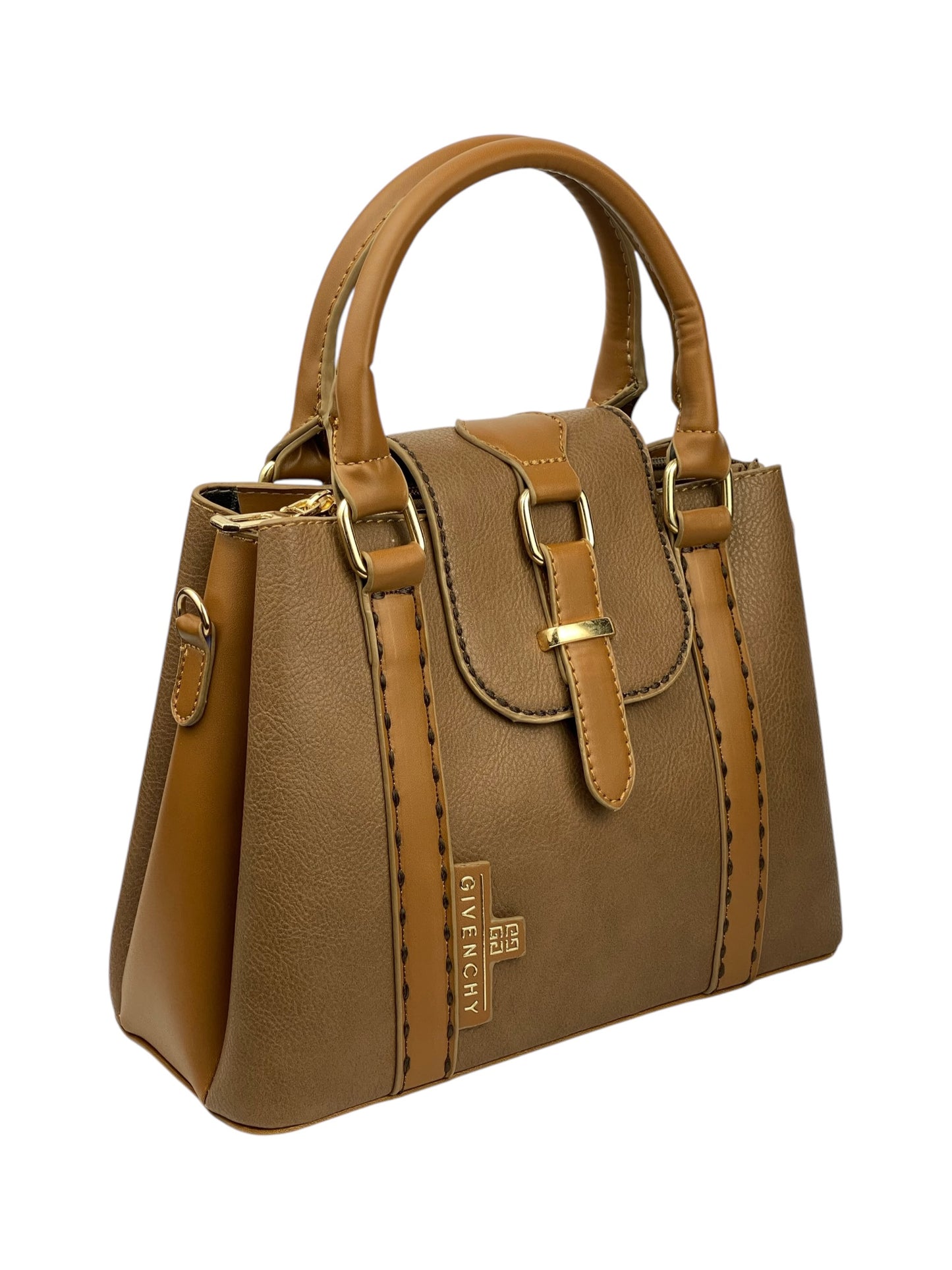 81 - LuxeLeather Cross-Hue Bag - havan 3