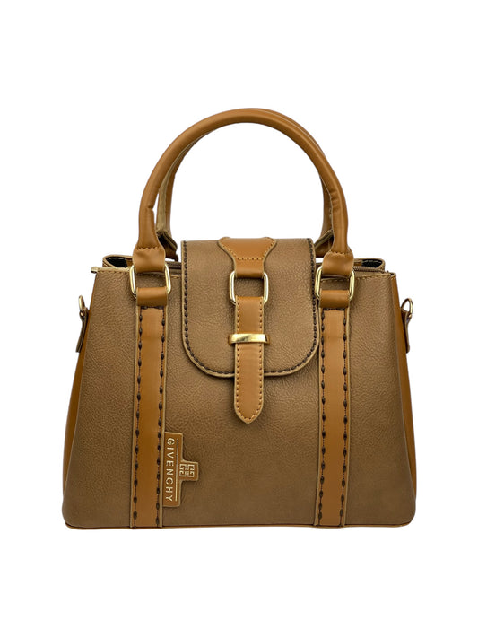 81 - LuxeLeather Cross-Hue Bag - havan 3