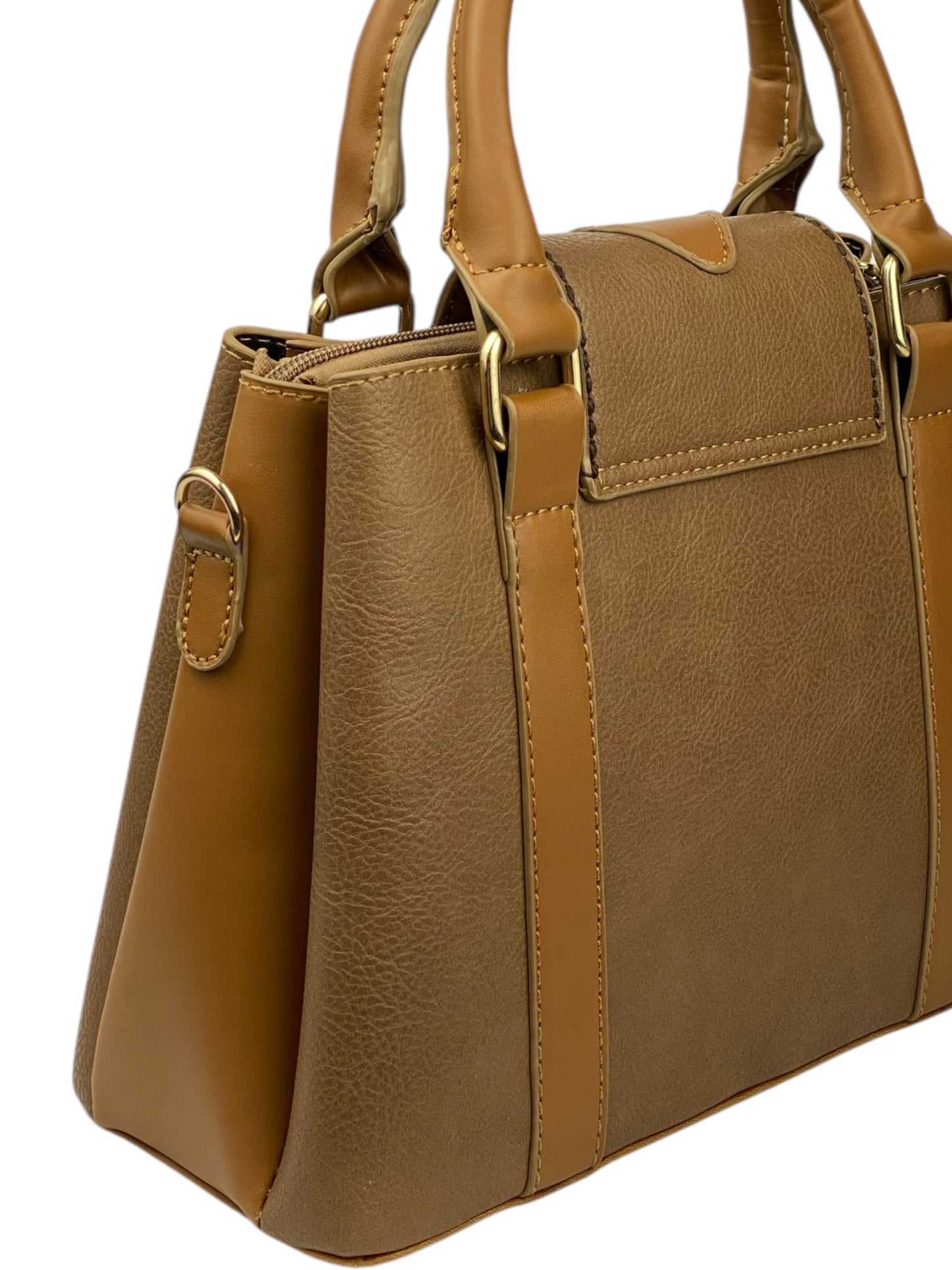 81 - LuxeLeather Cross-Hue Bag - havan 3