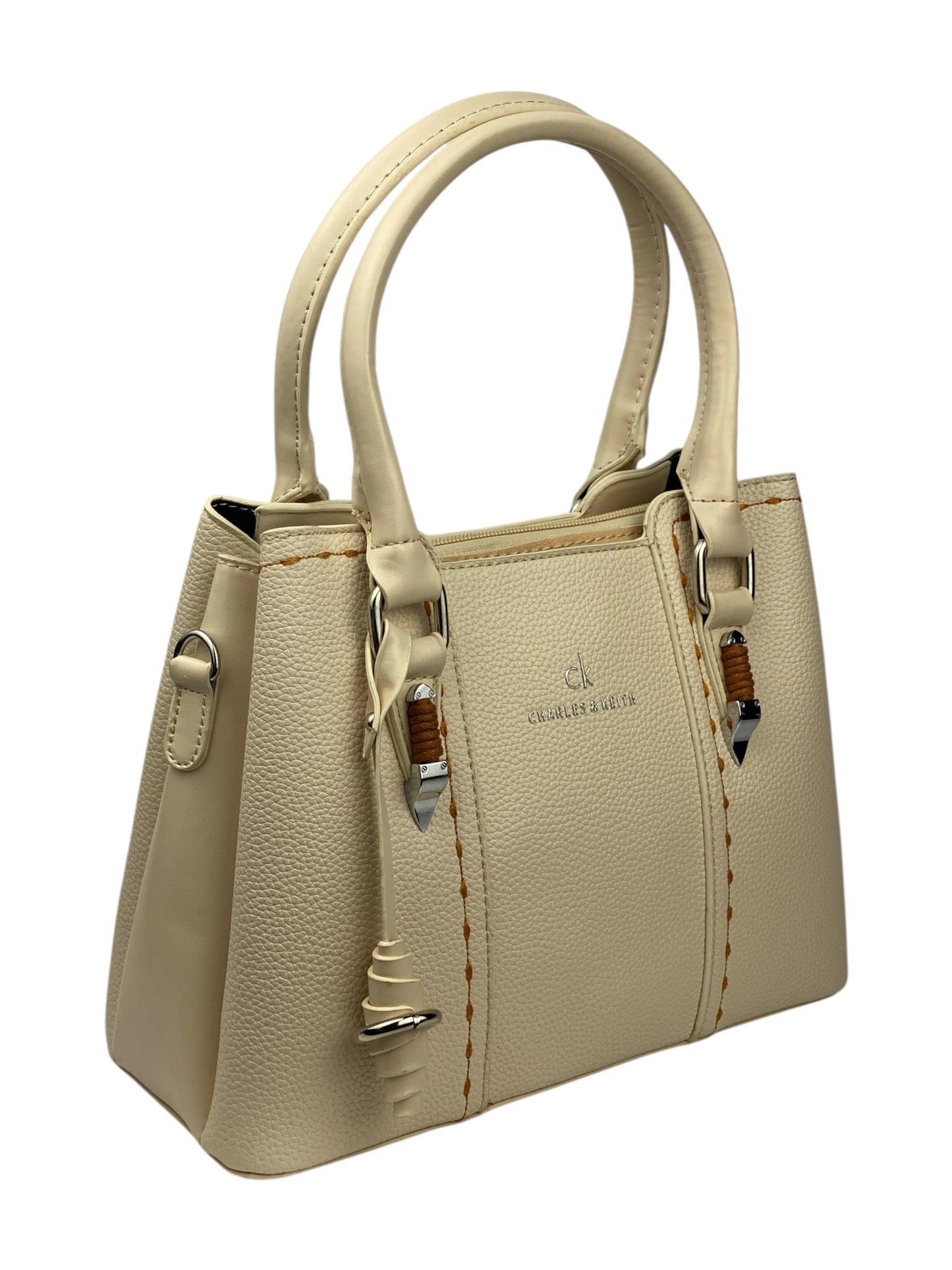 81 - LuxeLeather Cross-Hue Bag - beige 3