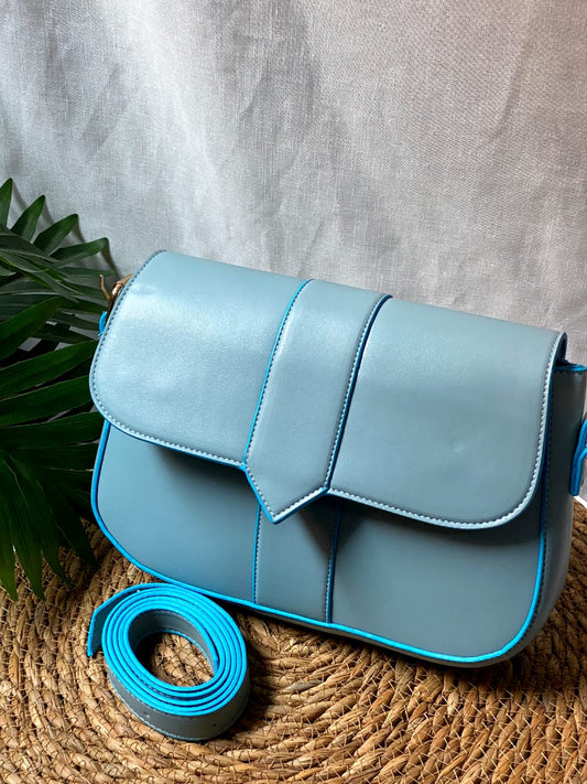 05-CoGlimmerGlow Mini CrossLeather Bag -Baby blue