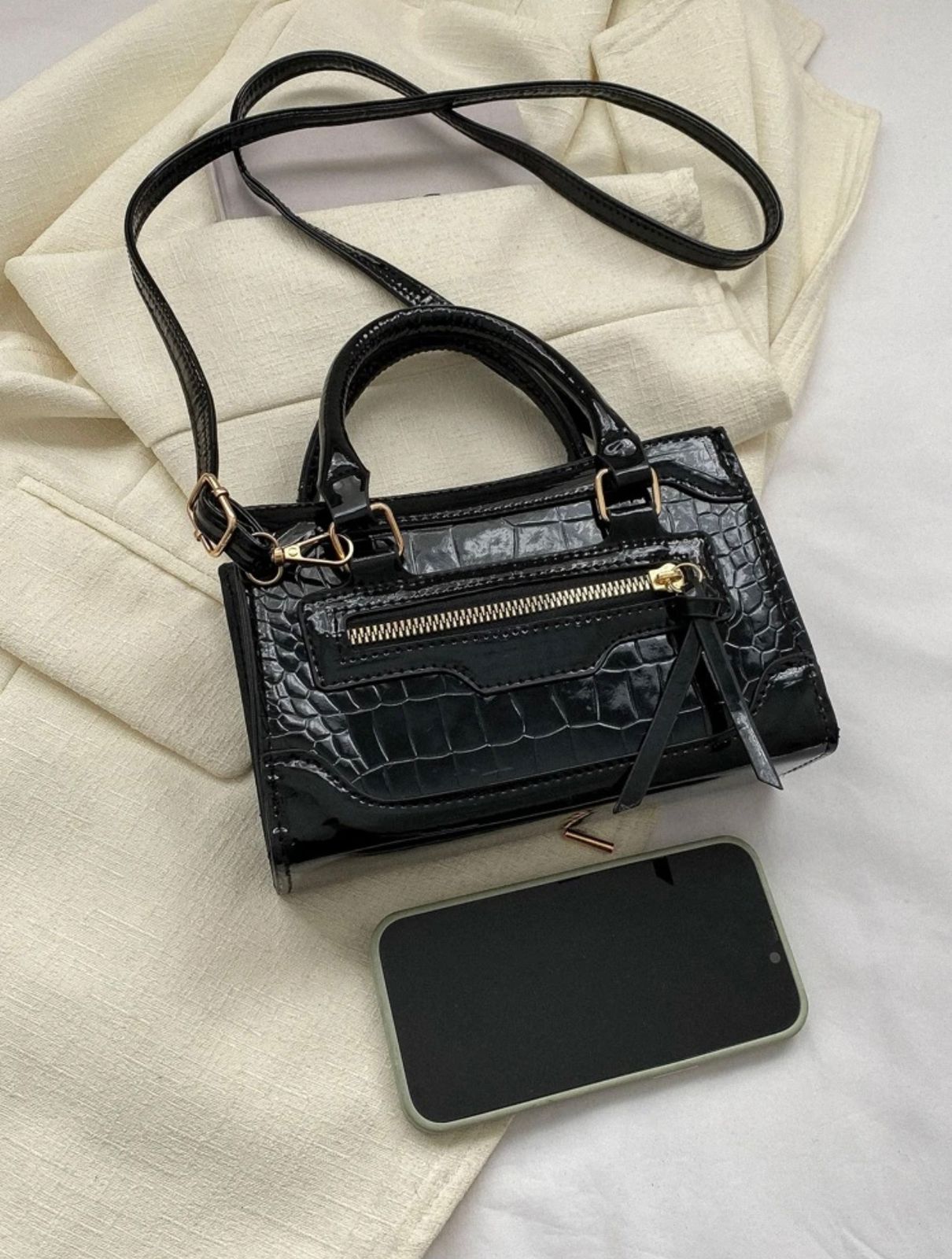 24-LuxeLily Mini Cross Leather Bag