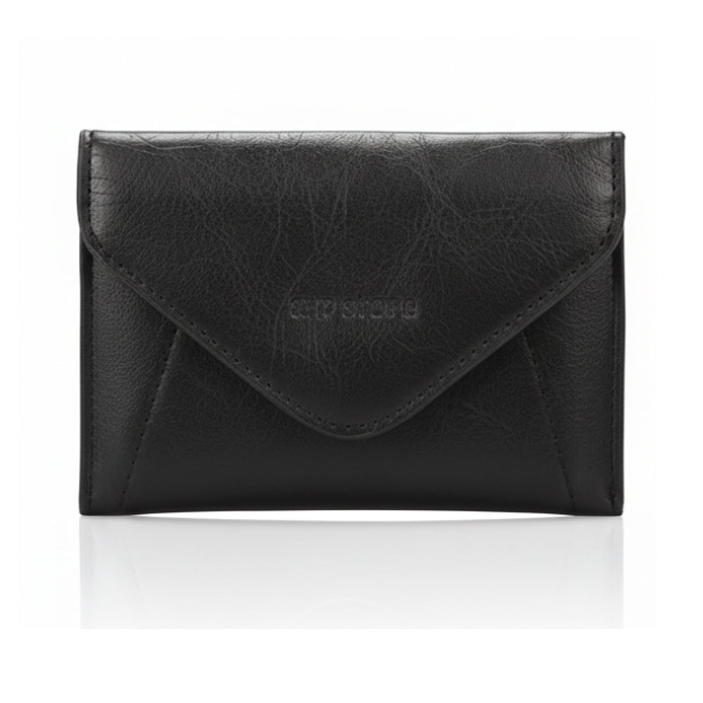 Middle Flip Wallet- Black