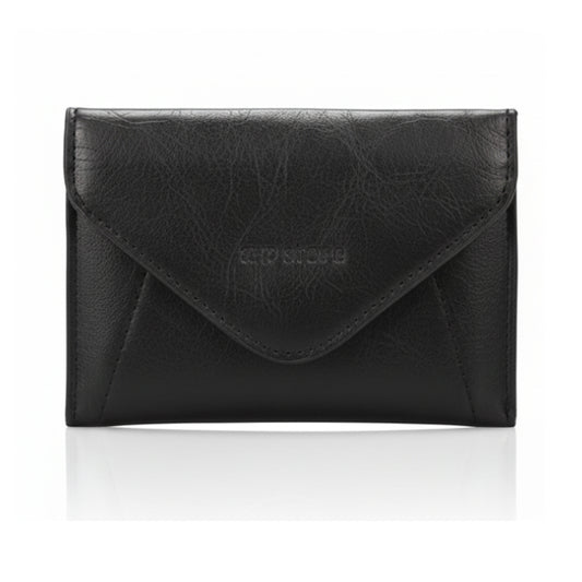 Middle Flip Wallet- Black