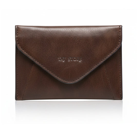 Middle Flip Wallet- BROWN