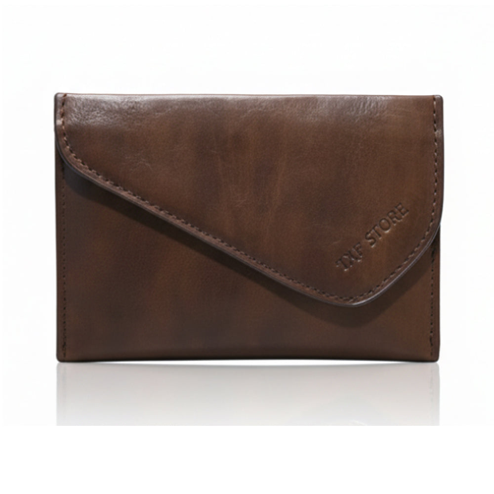 Side Flip Wallet- BROWN