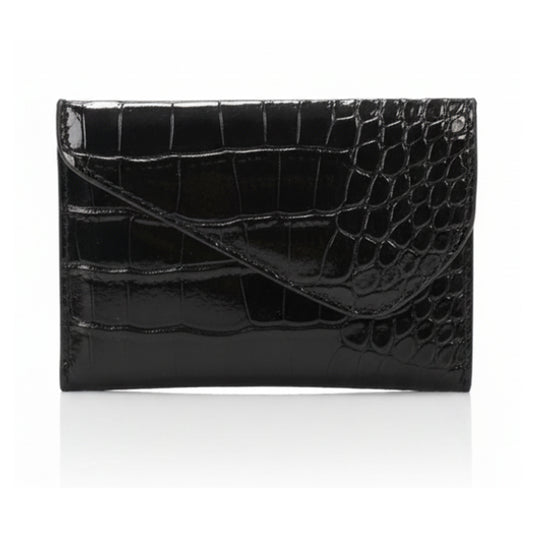 Side Flip Wallet- Glossy Black