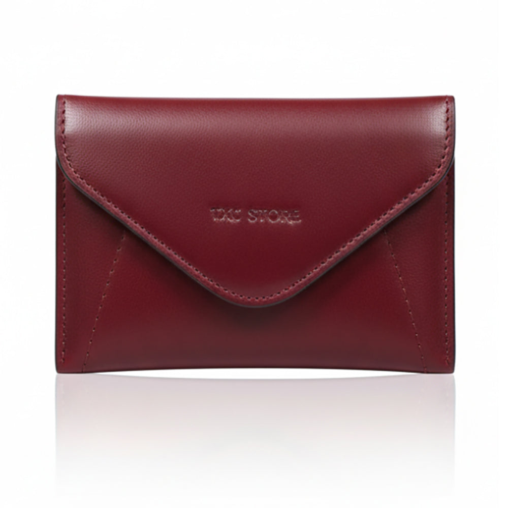 Middle Flip Wallet - BURGUNDY