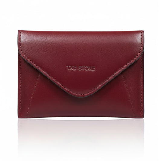 Middle Flip Wallet - BURGUNDY