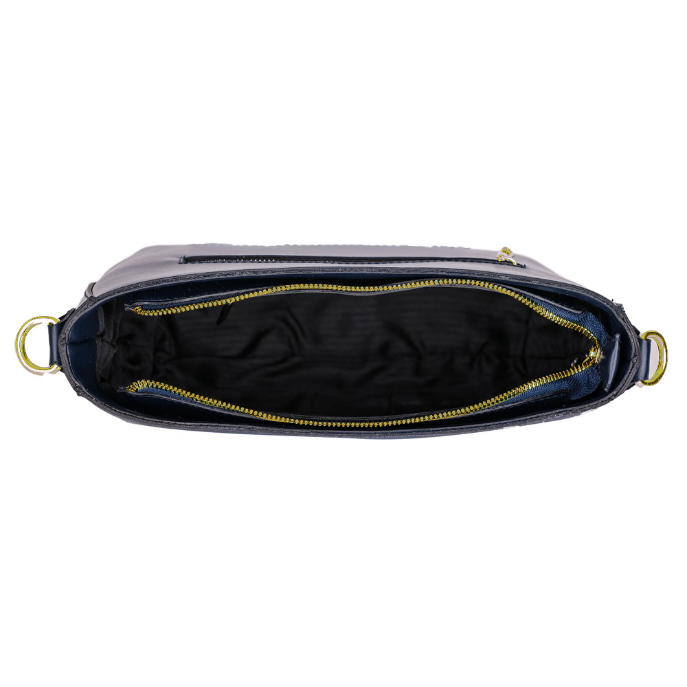 01-The White & Yellow Roses Crossbody bags Black